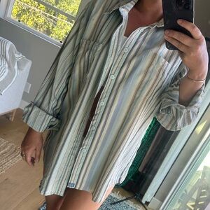 Striped Button-Up Shirt